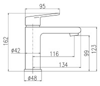 Смеситель для раковины Rav Slezak Colorado CO228.5CMAT Черный матовый латунь