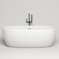 Ванна из искусственного камня Salini Luce 170х85 100121M Белая матовая