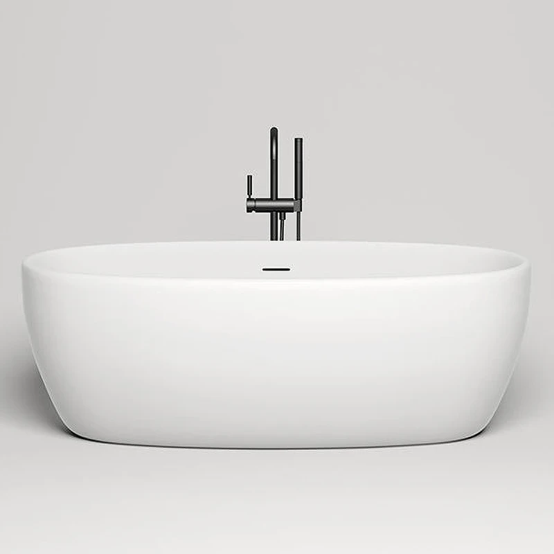 Ванна из искусственного камня Salini Luce 170х85 100121M Белая матовая