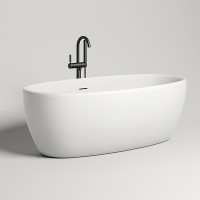 Ванна из искусственного камня Salini Luce 170х85 100121M Белая матовая