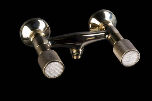 Смеситель для душа Boheme Royal Cristal 294-Royal/CRST Золото латунь на стену