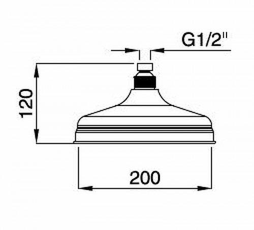 Верхний душ Cezares Czr CZR-U-SP8-20-01 Хром нержавеющая сталь на потолок