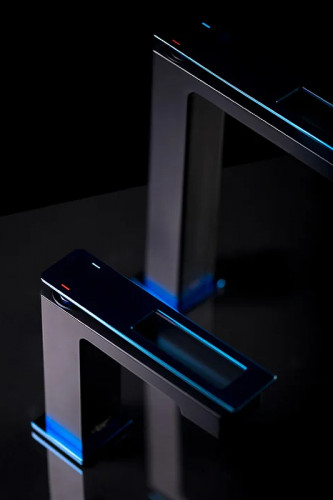 Смеситель для раковины Boheme Q 141-BUW Черный Синий латунь