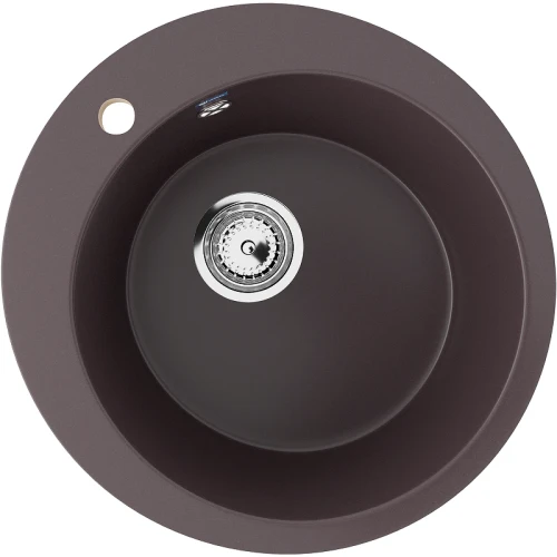 Кухонная мойка Ulgran Classic U-405-345 Шоколад искусственный камень (литьевой мрамор) встраиваемый