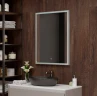 Зеркало Континент Life 800х1200 ЗЛП2703 с подсветкой Серебро с сенсорным выключателем стекло