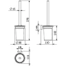 Ершик для унитаза Kludi Vela S 25974N0 Золото брашированное