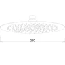 Верхний душ Melodia della vita Standard Middle MKP27003C Хром