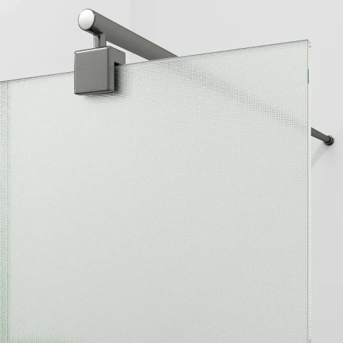 Душевая перегородка WasserKRAFT Rur 90 30W39GR-TXG профиль Графит стекло текстурное