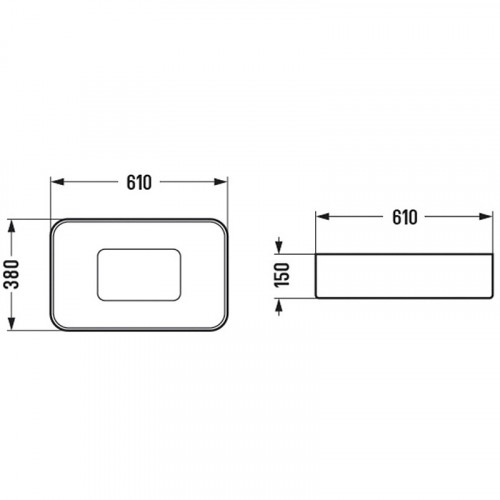 Раковина-чаша WeltWasser Elbach 78575-60 MT-BL 60 10000008703 Черная матовая фаянс накладная