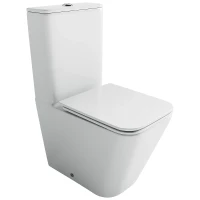 Унитаз компакт Ceramicanova Cubic CN1803T цвет Белый с бачком и сиденьем Микролифт