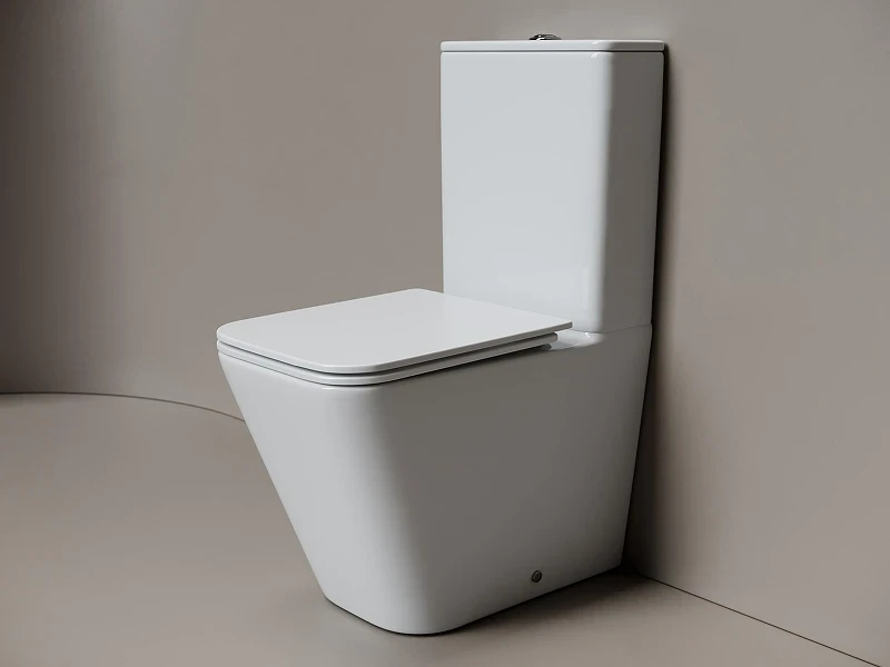 Унитаз компакт Ceramicanova Cubic CN1803T цвет Белый с бачком и сиденьем Микролифт