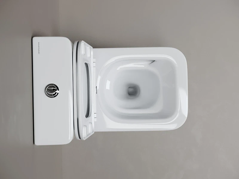 Унитаз компакт Ceramicanova Cubic CN1803T цвет Белый с бачком и сиденьем Микролифт