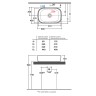Раковина-чаша Globo Genesis 60 GE045.BI*0 Белая фарфор накладная