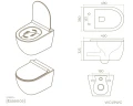 Унитаз Knotlor Essence WC49WG подвесной цвет Белый с сиденьем Микролифт