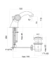 Смеситель для раковины Fiore Venere Sky 13OO0622 цвет Золото