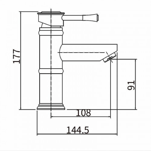 Смеситель для раковины Fashun A51008 цвет Сатин
