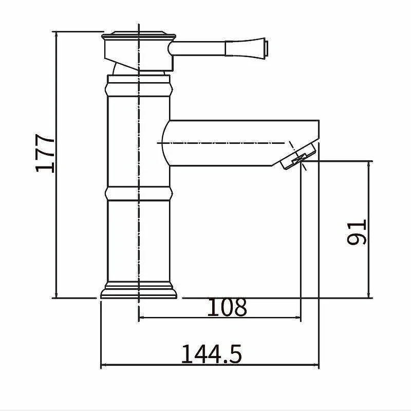 Смеситель для раковины Fashun A51008 цвет Сатин