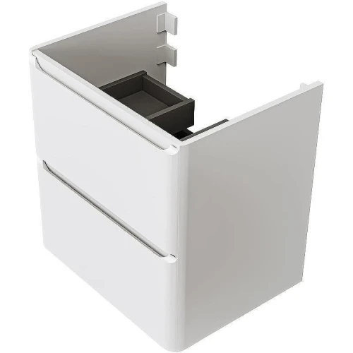 Тумба с раковиной Raval Welto 60 Wel.01.60.2/P/W/RL+Solo 60 Solo.08.60/W/RL подвесная Белая