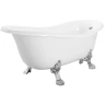 Ванна из искусственного камня Migliore Milady 185x82 26241 ножки Leone Lux Хром