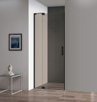 Душевая дверь Cezares Slider 80 SLIDER-B-1-70/80-BR-NERO профиль Черный матовый стекло бронзовое