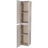 Шкаф пенал BelBagno Kraft 33 L KRAFT-1600-2A-SC-RGB-L подвесной Rovere Galifax Bianco МДФ / ЛДСП