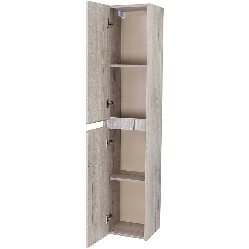 Шкаф пенал BelBagno Kraft 33 L KRAFT-1600-2A-SC-RGB-L подвесной Rovere Galifax Bianco МДФ / ЛДСП