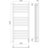 Электрический полотенцесушитель Terminus Ното П12 500х1250 4670078544506 Хром нержавеющая сталь