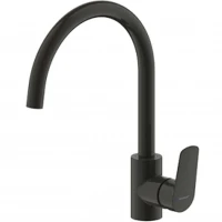 Смеситель для кухни Bravat Rhein F7429564BW-ENG Черный матовый
