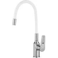 Смеситель для кухни Savol S-600606A цвет Хром Белый