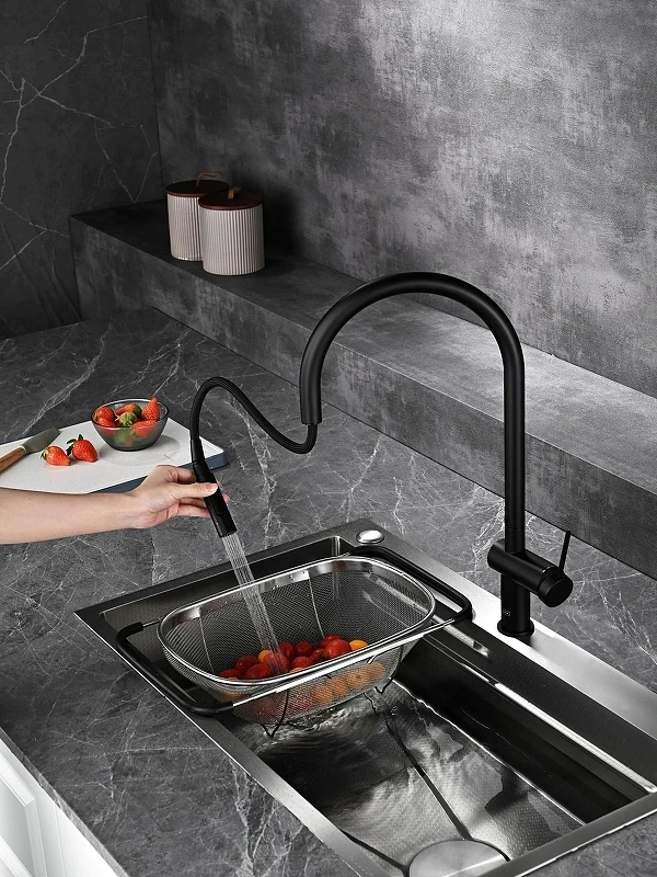 Смеситель для кухни AQUAme Cucina AQM9901MB цвет Черный матовый