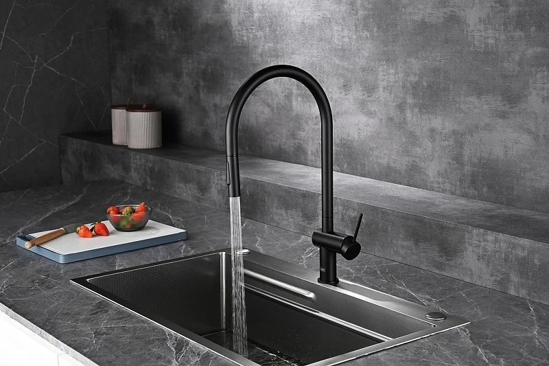 Смеситель для кухни AQUAme Cucina AQM9901MB цвет Черный матовый