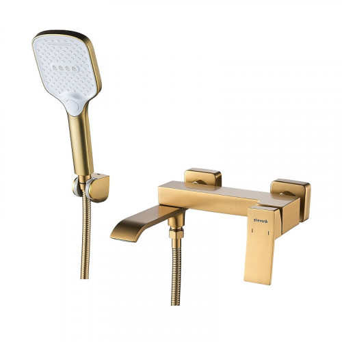 Смеситель для ванны Shevanik S4002G цвет Золотой сатин