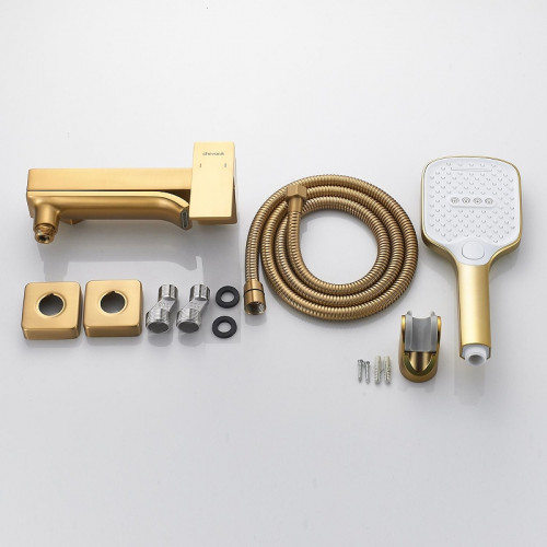 Смеситель для ванны Shevanik S4002G цвет Золотой сатин