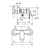 Смеситель для душа Hansgrohe Rebris E 72650670 Черный матовый латунь на стену