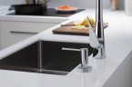 Смеситель для кухни Hansgrohe Metris Select M71 73817000 Хром