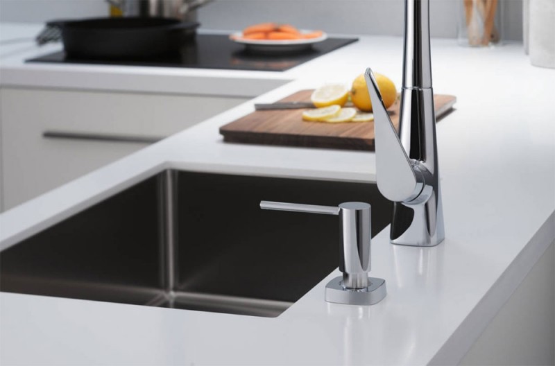 Смеситель для кухни Hansgrohe Metris Select M71 73817000 Хром