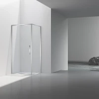 Душевой уголок Vincea Slim 8mm 100х90 VSR-4SLP9010CL профиль Хром стекло прозрачное