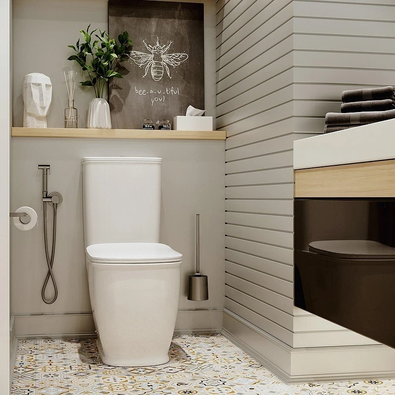 Унитаз компакт Lavinia Boho Bell pro 3301001N цвет Белый глянцевый с бачком и сиденьем Микролифт