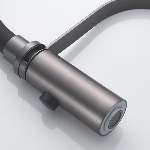 Смеситель для кухни Shevanik S943T-3 цвет Оружейная сталь Черный