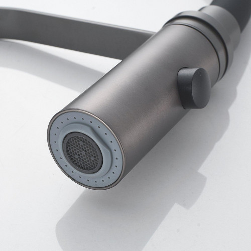 Смеситель для кухни Shevanik S943T-3 цвет Оружейная сталь Черный