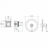 Смеситель для душа Aquatek Классик AQ1566CR Хром латунь встраиваемый