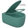 Унитаз Berges Ego XL 082141 подвесной Темно-зеленый матовый с сиденьем Микролифт фарфор подвесной