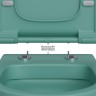 Унитаз Berges Ego XL 082141 подвесной Темно-зеленый матовый с сиденьем Микролифт фарфор подвесной