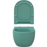 Унитаз Berges Ego XL 082141 подвесной Темно-зеленый матовый с сиденьем Микролифт фарфор подвесной