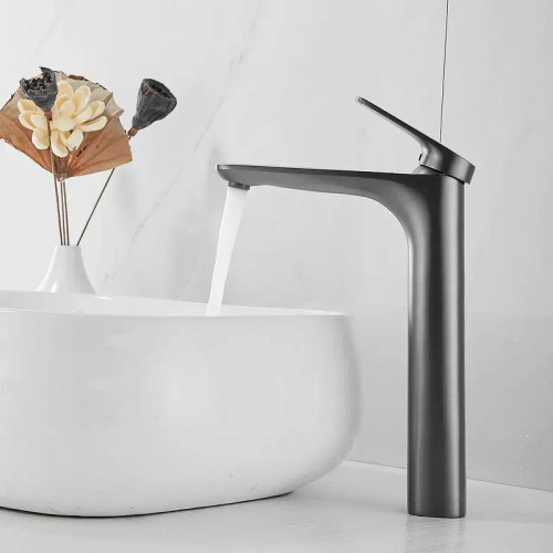 Смеситель для раковины Shevanik S8511T цвет Оружейная сталь