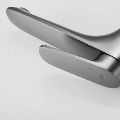 Смеситель для раковины Shevanik S8511T цвет Оружейная сталь