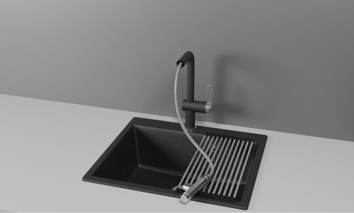 Смеситель для кухни Granula 8169 цвет Черный