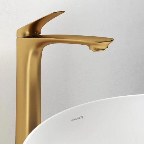 Смеситель для раковины Abelsberg Perfecta INF60102BG цвет Королевское золото
