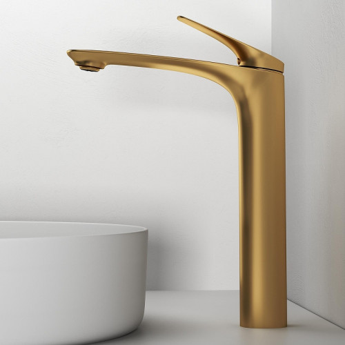Смеситель для раковины Abelsberg Perfecta INF60102BG цвет Королевское золото