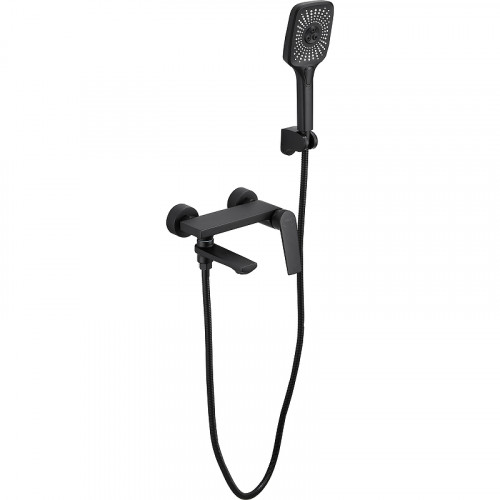 Смеситель для ванны Belz B533-7 B60533-7 Черный латунь на стену